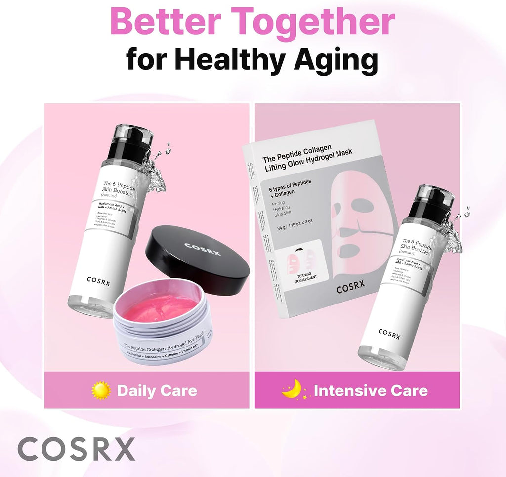 COSRX Pink Peptide Collagen Hydrogel | Parches Antiojeras para el Contorno de Ojos