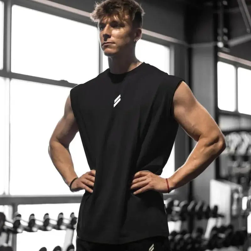 Camiseta sin mangas para hombre, secado rápido, fitness y musculación, moda, chaleco de baloncesto, malla transpirable, gym verano