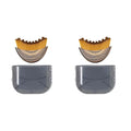 Cepillo facial de contorno para drenaje linfático manual, cerdas suaves y duraderas, diseño ergonómico para moldear el rostro