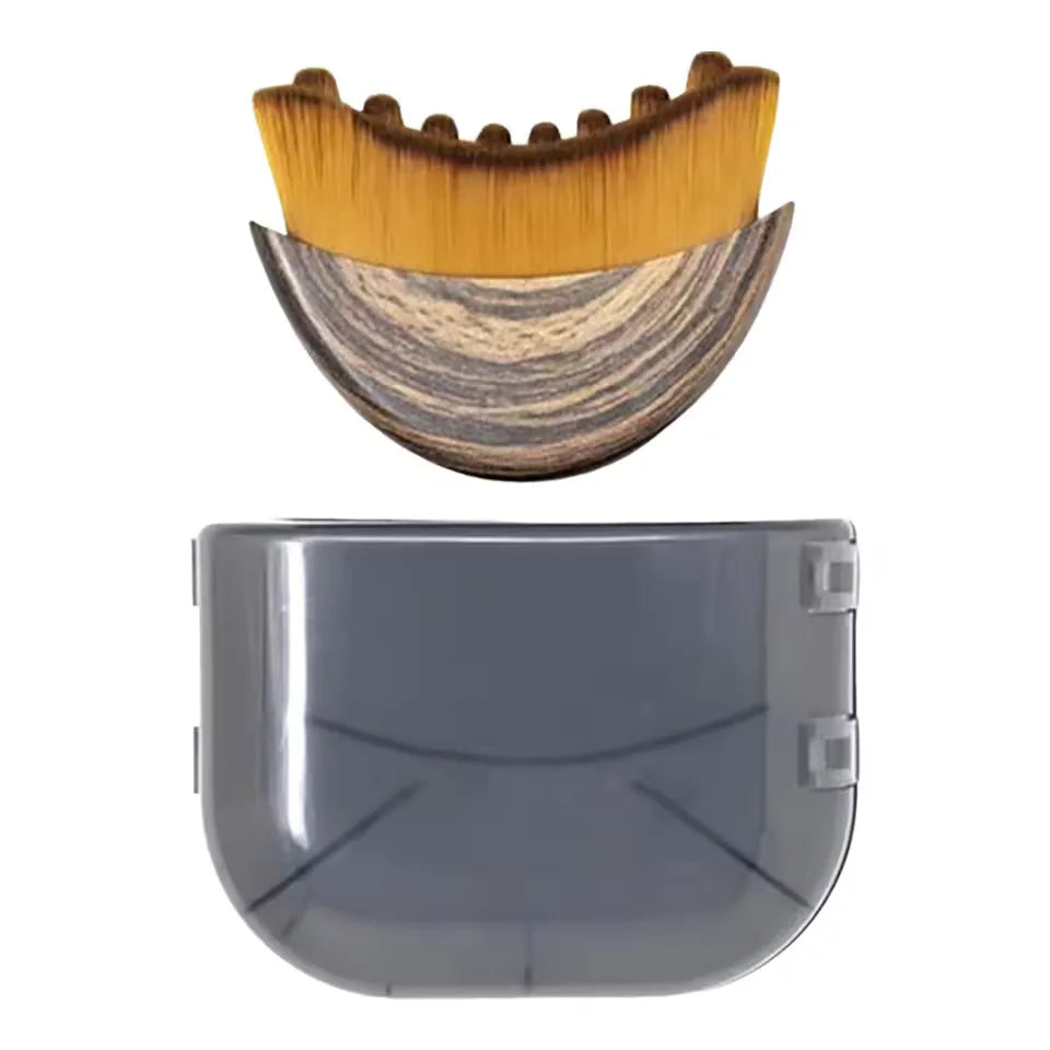 Cepillo facial de contorno para drenaje linfático manual, cerdas suaves y duraderas, diseño ergonómico para moldear el rostro