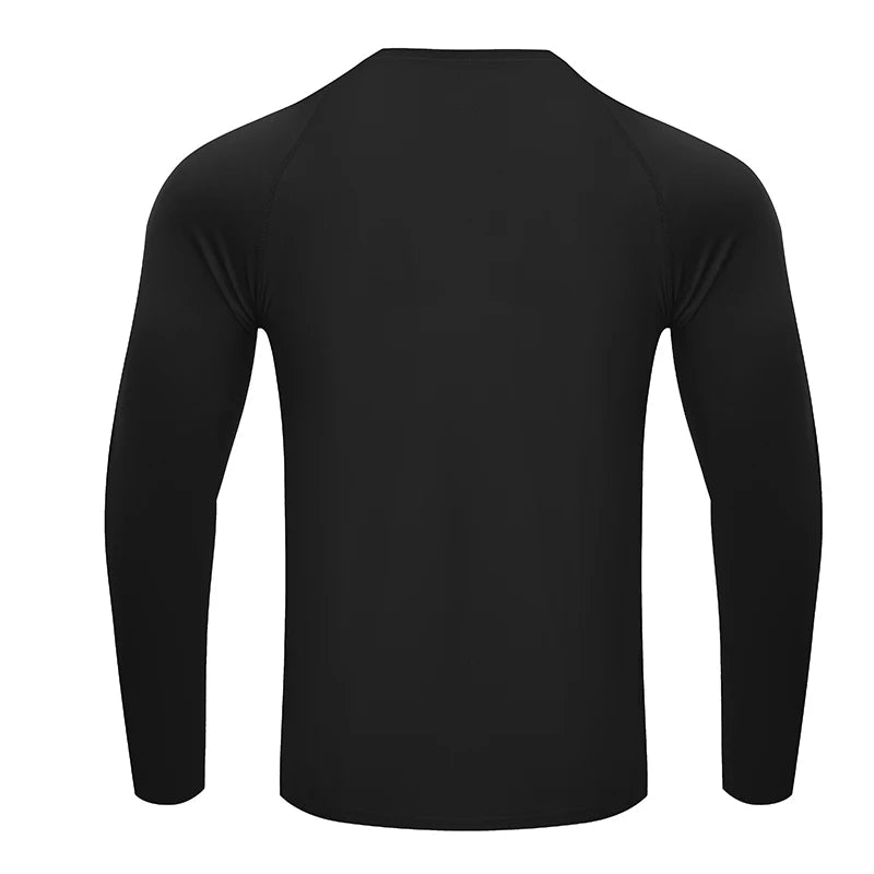 Camiseta de Manga Larga para Hombre | Ropa Deportiva de Compresión Elástica