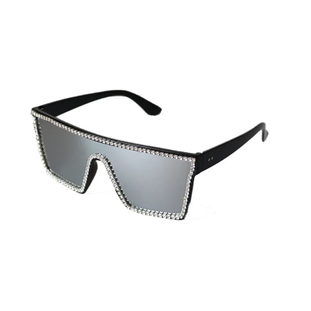 Gafas de sol cuadradas degradadas blancas clásicas para mujer, moda retro, protección UV400, montura grande, viaje y ciclismo