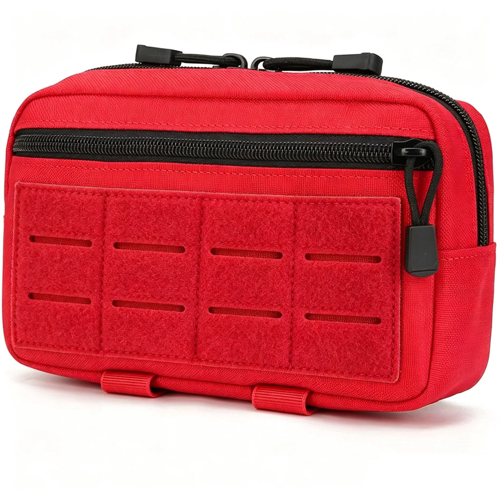 Bolsa táctica utilitaria MOLLE 1000D corte láser, compacta, resistente al agua, para mochila, chaleco, cinturón y accesorios de caza