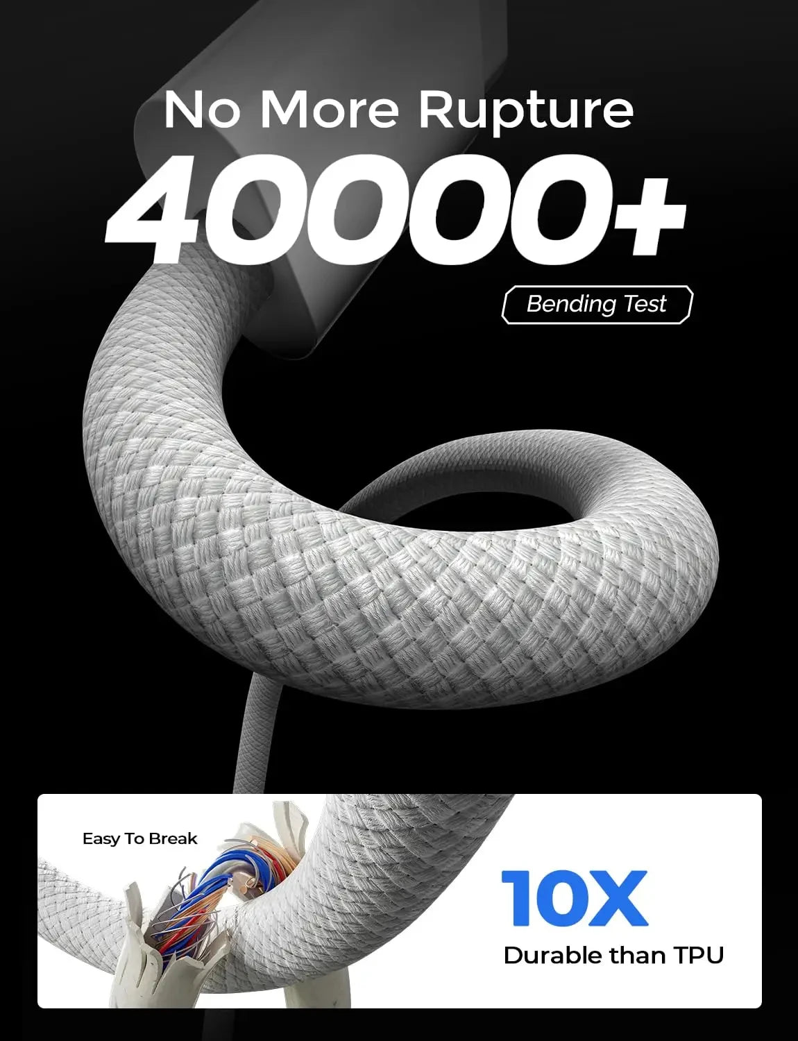 Cable USB-C a Tipo C carga rápida 60W PD 6A para iPhone 18 17 16 15 Pro MAX, Samsung S26 y Xiaomi
