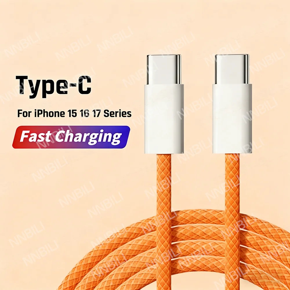 Cable USB-C a Tipo C carga rápida 60W PD 6A para iPhone 18 17 16 15 Pro MAX, Samsung S26 y Xiaomi