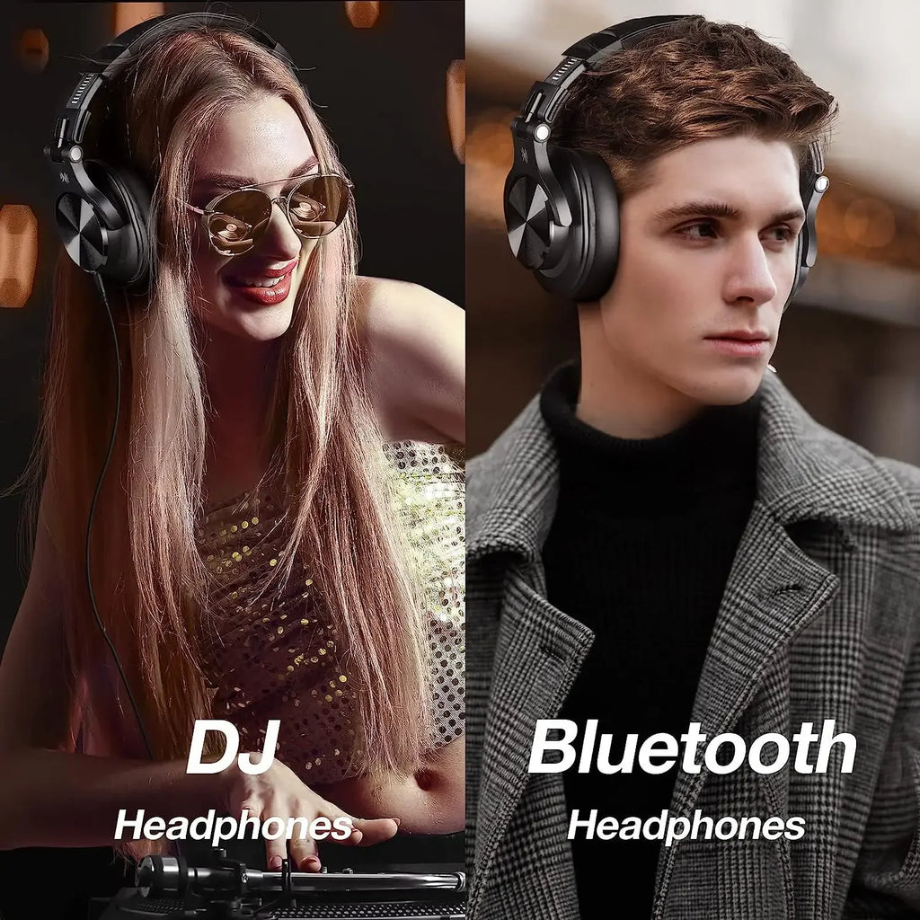 Oneodio Fusion A70 Auriculares Bluetooth Hi-Res | Inalámbricos Over-Ear 72H | Monitor de Estudio DJ HiFi