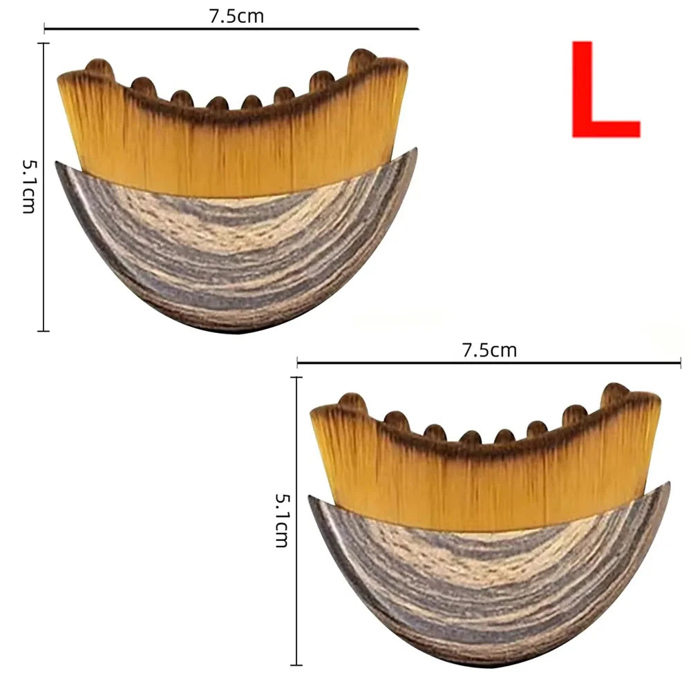 Cepillo facial de contorno para drenaje linfático manual, cerdas suaves y duraderas, diseño ergonómico para moldear el rostro