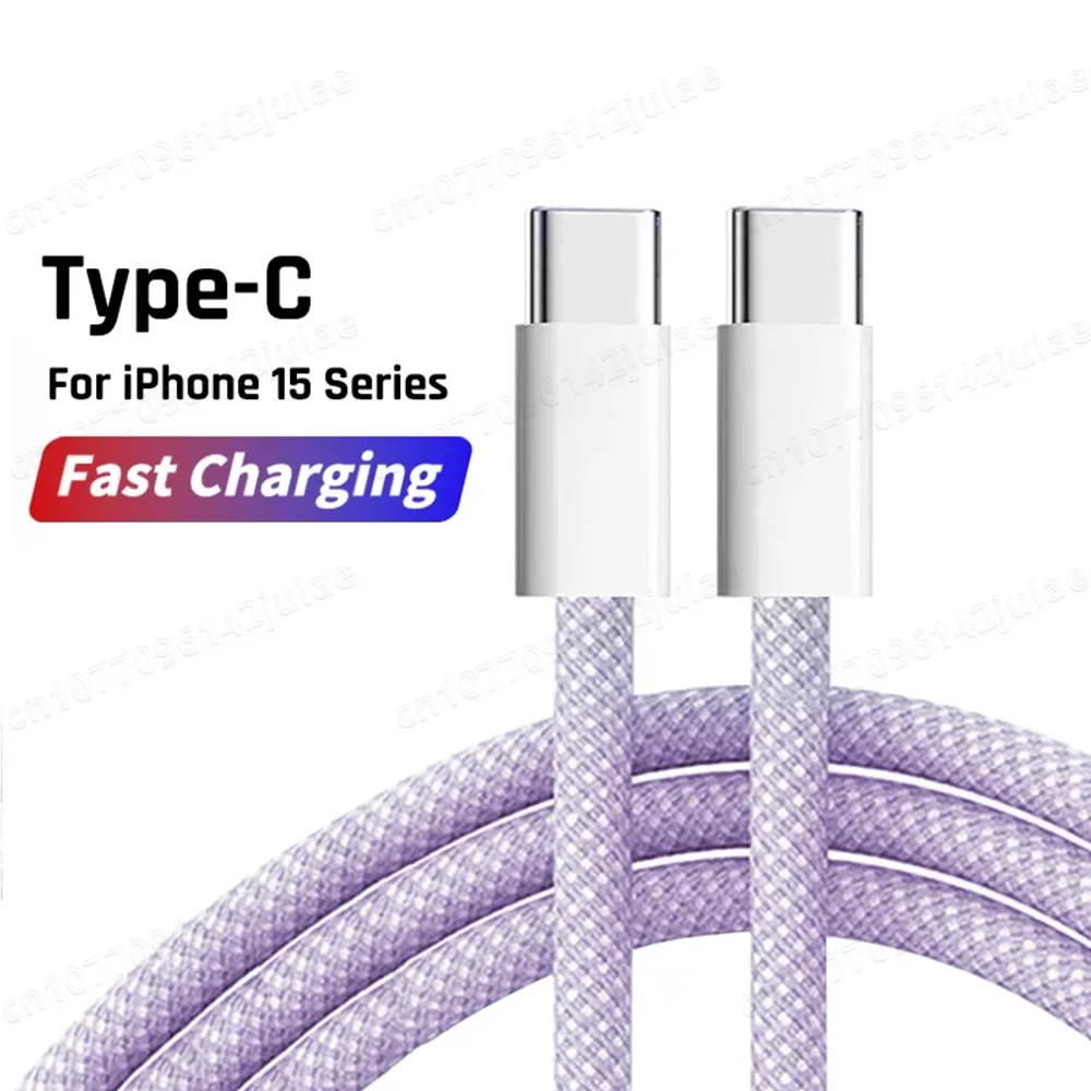 Cable USB-C a Tipo C carga rápida 60W PD 6A para iPhone 18 17 16 15 Pro MAX, Samsung S26 y Xiaomi