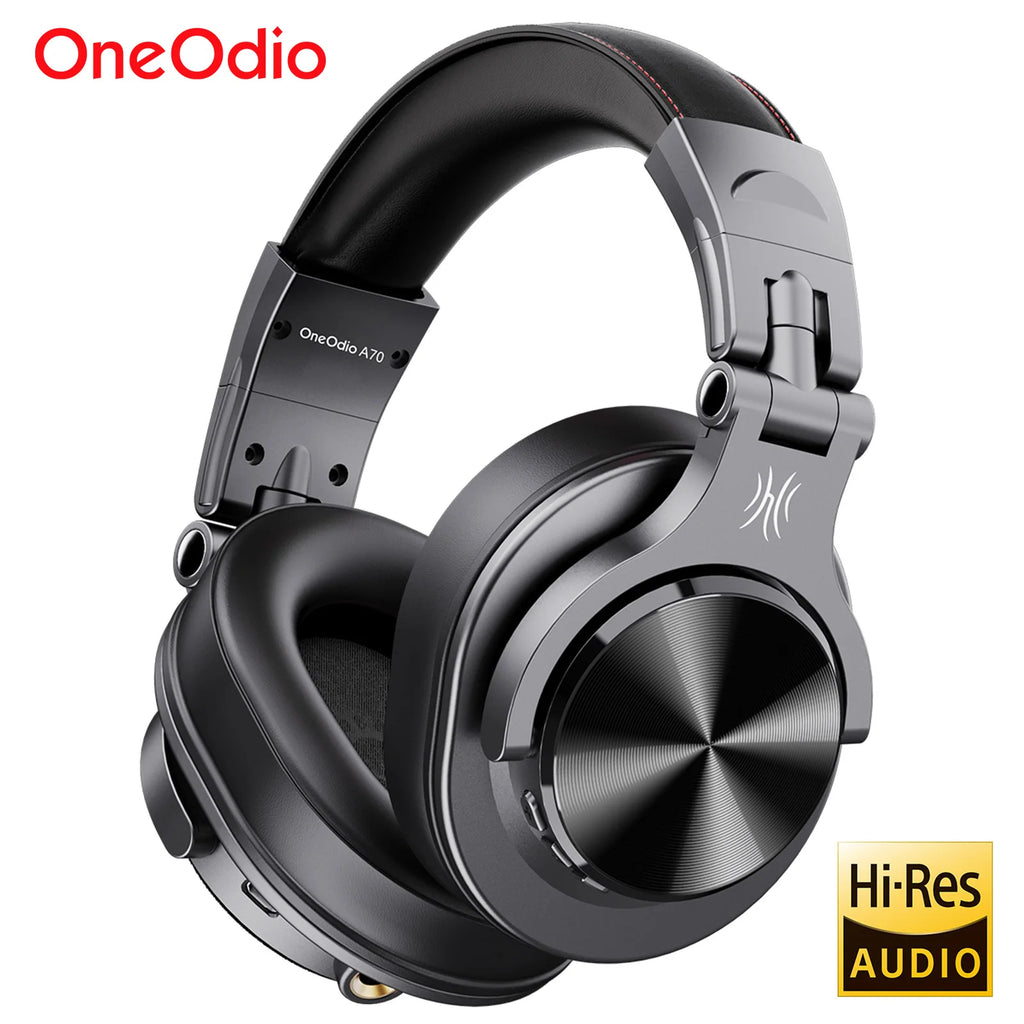 Oneodio Fusion A70 Auriculares Bluetooth Hi-Res | Inalámbricos Over-Ear 72H | Monitor de Estudio DJ HiFi
