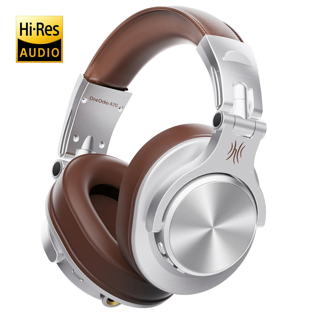 Oneodio Fusion A70 Auriculares Bluetooth Hi-Res | Inalámbricos Over-Ear 72H | Monitor de Estudio DJ HiFi