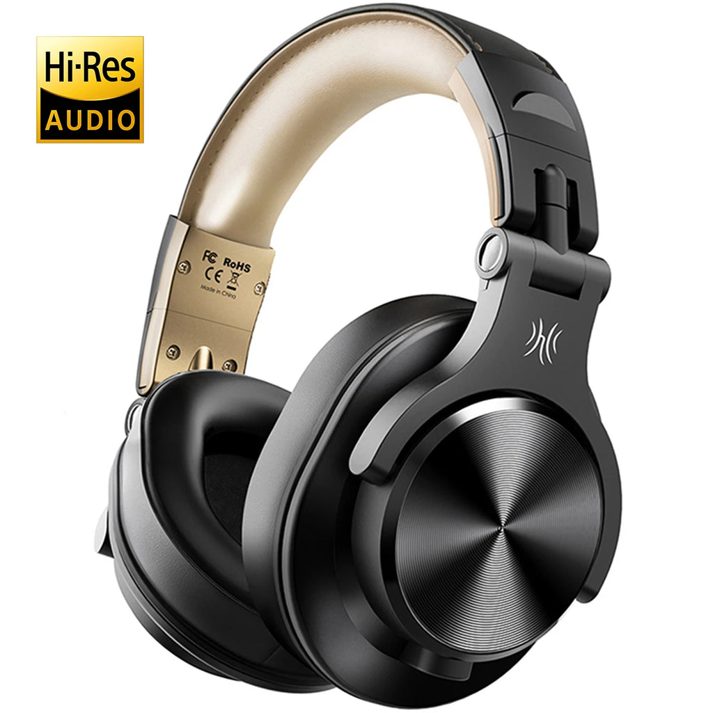 Oneodio Fusion A70 Auriculares Bluetooth Hi-Res | Inalámbricos Over-Ear 72H | Monitor de Estudio DJ HiFi