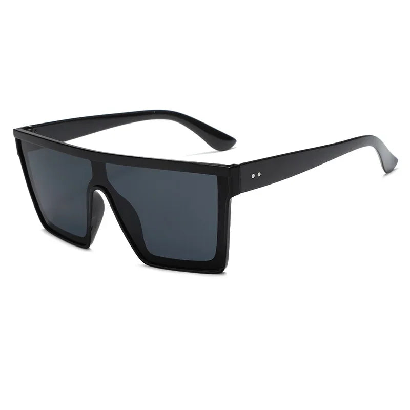 Gafas de sol cuadradas degradadas blancas clásicas para mujer, moda retro, protección UV400, montura grande, viaje y ciclismo