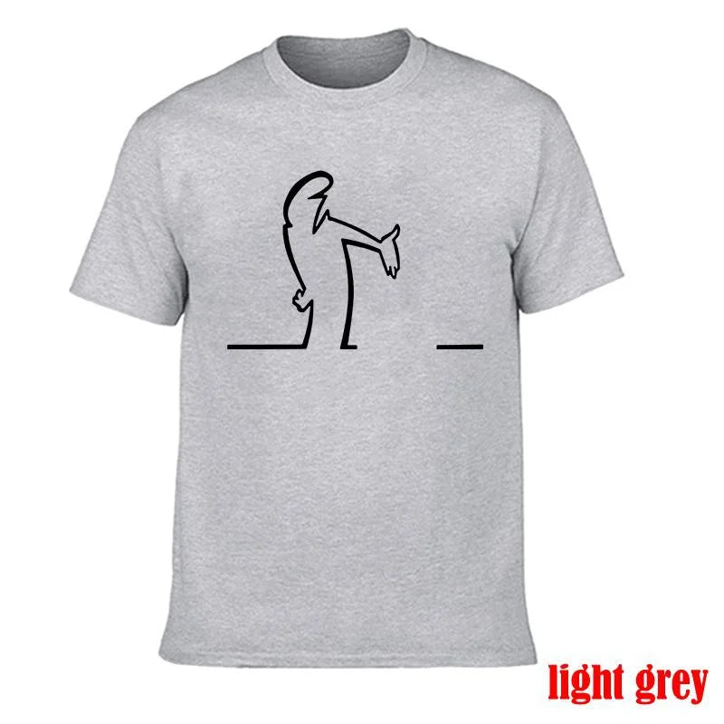 Camisetas de verano para hombre, diseño gráfico divertido La Linea, algodón cómodo y premium