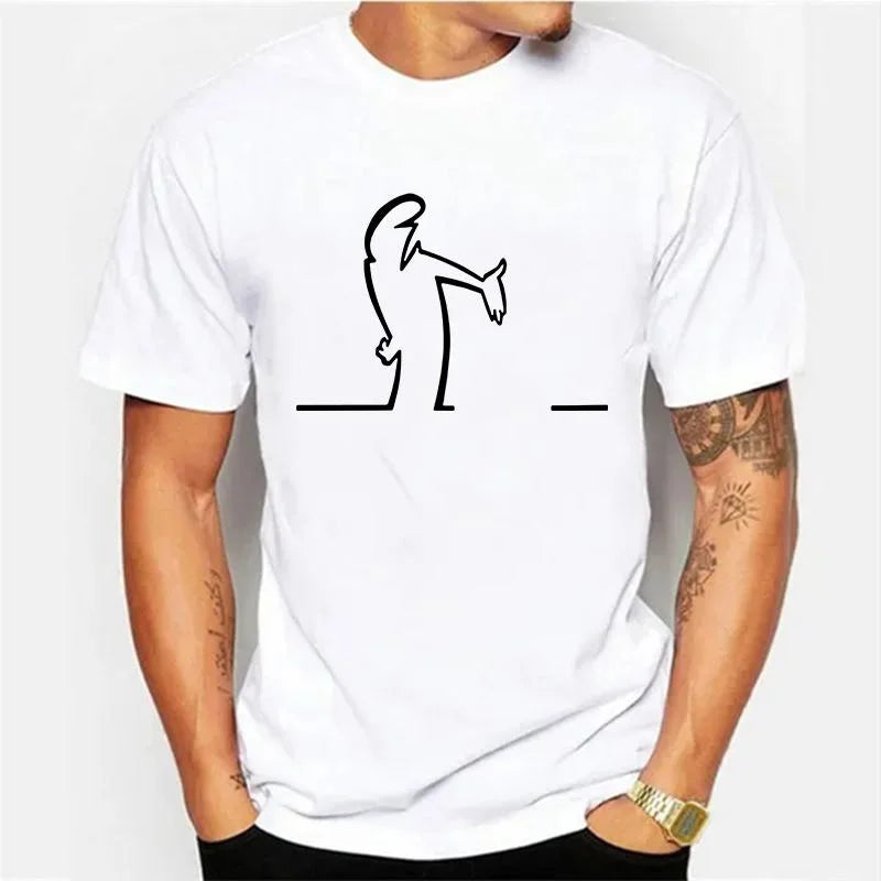 Camisetas de verano para hombre, diseño gráfico divertido La Linea, algodón cómodo y premium
