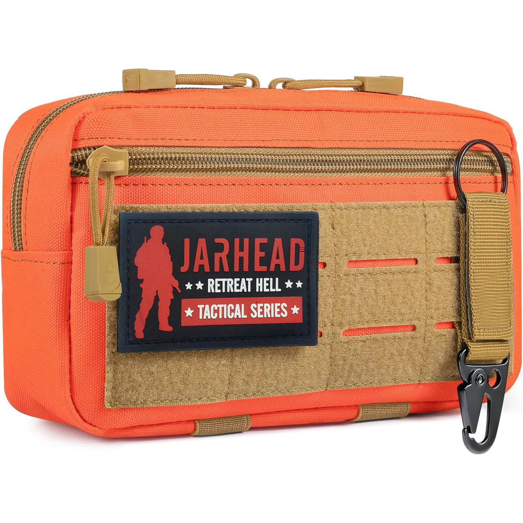 Bolsa táctica utilitaria MOLLE 1000D corte láser, compacta, resistente al agua, para mochila, chaleco, cinturón y accesorios de caza