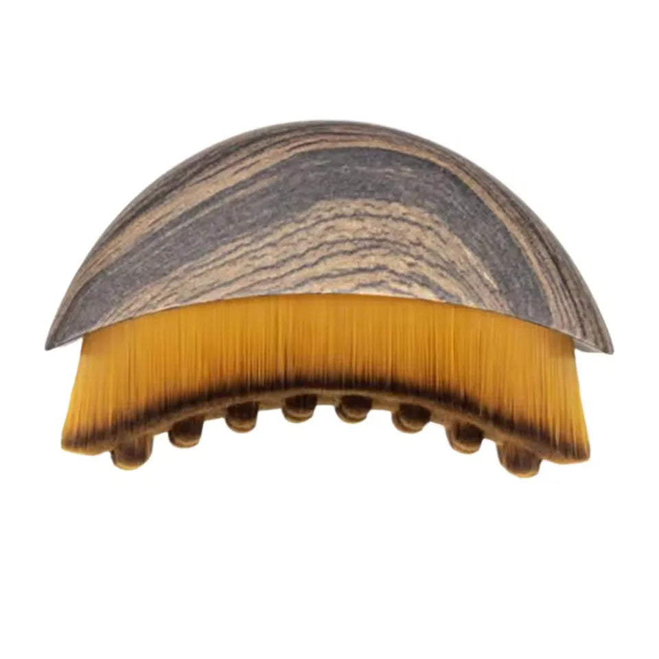 Cepillo facial de contorno para drenaje linfático manual, cerdas suaves y duraderas, diseño ergonómico para moldear el rostro